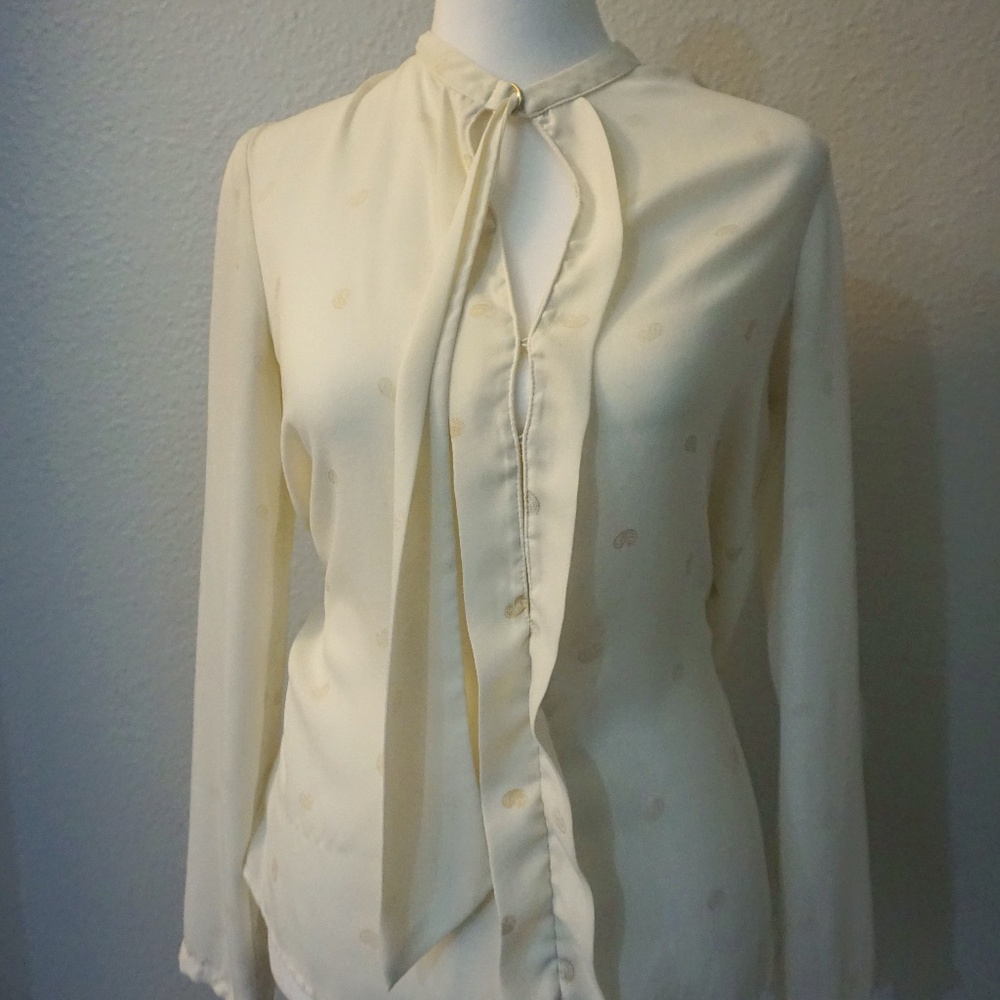 Modern Long Sleeve Bow Shirt